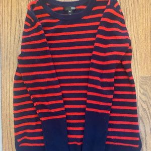 Navy/Red Stripe Cashmere Sweater